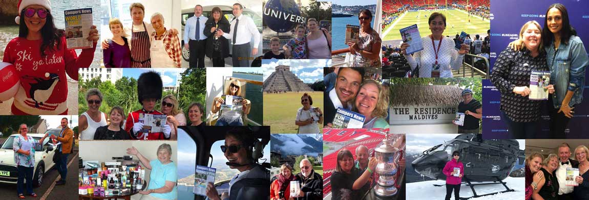 Collage of Compers News winners photos