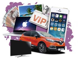 Prizes you could win